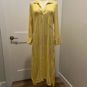 Zara midi shirt dress